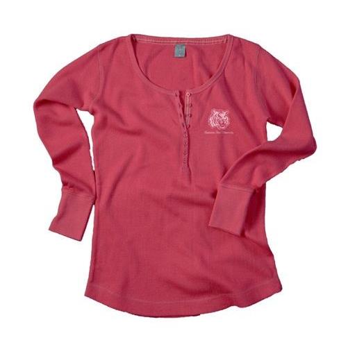 J. America LSU Tigers Louisiana State Women's Thermal Long Sleeve Pink T-Shirt J. America LSU Tigers Louisiana State Women's Thermal Long Sleeve Pink T-Shirt