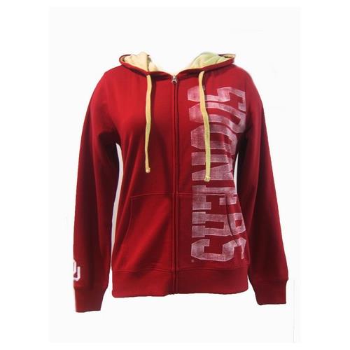 E5 University of Oklahoma Sooners Women's Lightweight Hoodie Full Zip Jacket E5 University of Oklahoma Sooners Women's Lightweight Hoodie Full Zip Jacket