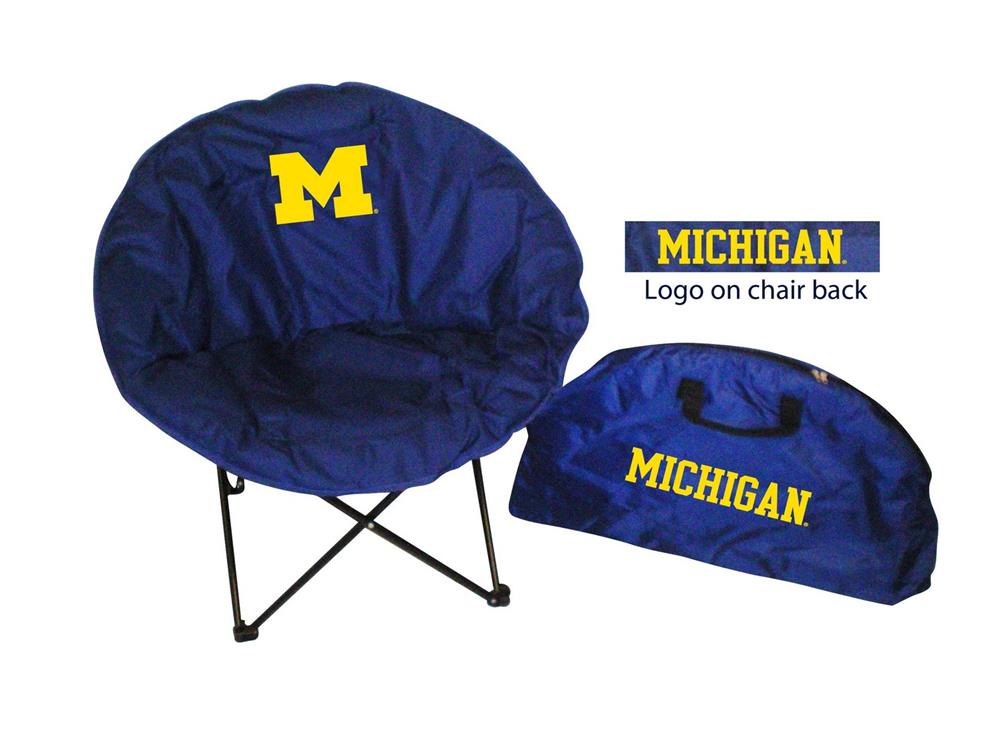 Rivalry Distributing University of Michigan Wolverines Round Folding Chair Rivalry Distributing University of Michigan Wolverines Round Folding Chair