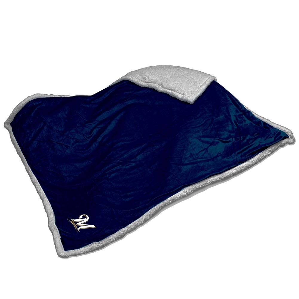 Logo Chairs Milwaukee Brewers Sherpa Blanket Logo Chairs Milwaukee Brewers Sherpa Blanket