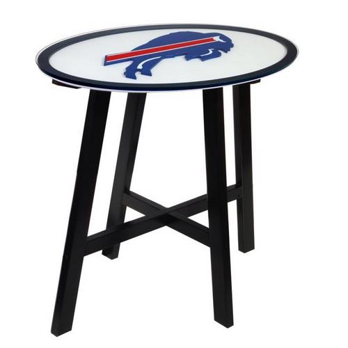 Fan Creations Buffalo Bills Wooden Pub Table With Glass Top Fan Creations Buffalo Bills Wooden Pub Table With Glass Top