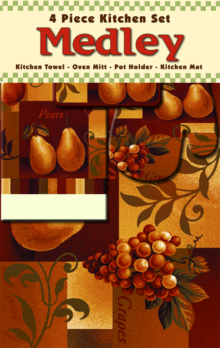 Home Dynamix Medley Four Piece Kitchen Set: Fruit Mix: 4 Piece Kitchen Set at Sears.com