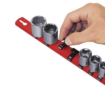 ERNST MANUFACTURING 8408M Blue Twist Lock 3/8 Magnetic Socket Rail