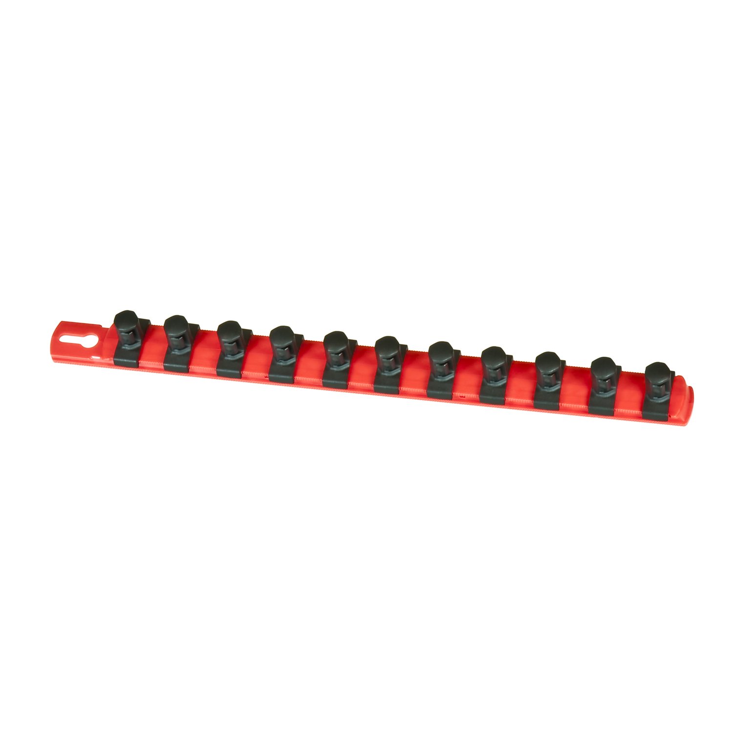 ERNST MANUFACTURING 8416 Red Twist Lock 1/2 Socket Rail Organizer 13