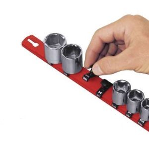 Ernst Manufacturing&nbsp; ERNST MANUFACTURING 8411 Red 3/8'' Socket Rail