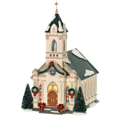 Department 56 Snow Village Our Lady of Grace Church at Sears.com