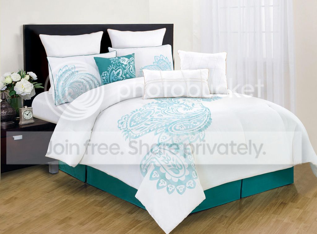 A pea in a pod Grand Paisley Argus Embroidered 9pc Comforter Set at Sears.com