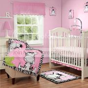 Baby Boom Luv Zebra 4pc Crib Bedding Set, Pink at Sears.com
