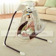 Fisher-Price - Starlight Papasan Cradle Swing,  Monkey