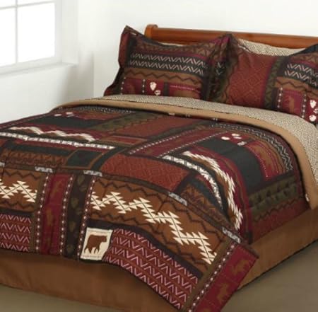 MOUNTAIN HOME Southwest Cabin Bear King Comforter Set (8 Piece Bed In A Bag) at Sears.com