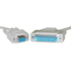 Cable Wholesale Serial Cable, DB9 Female / DB25 Male, 9C, Molded, 10 ft (UL) at Sears.com