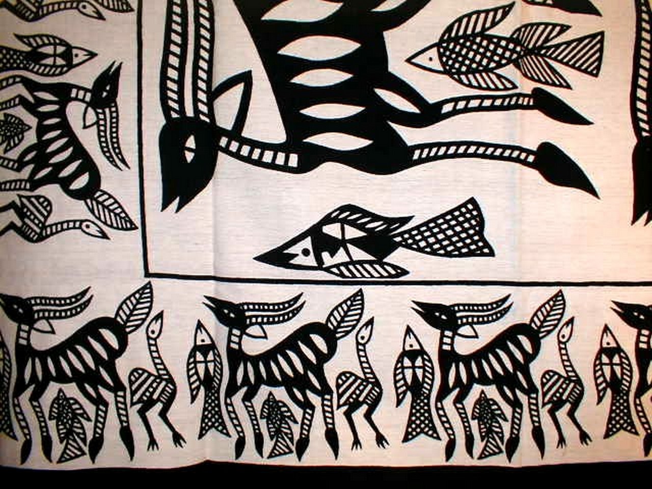 Textiles of India Heavy Tapestry-Throw-Bedspread-Animals of Earth, Water & Sky at Sears.com