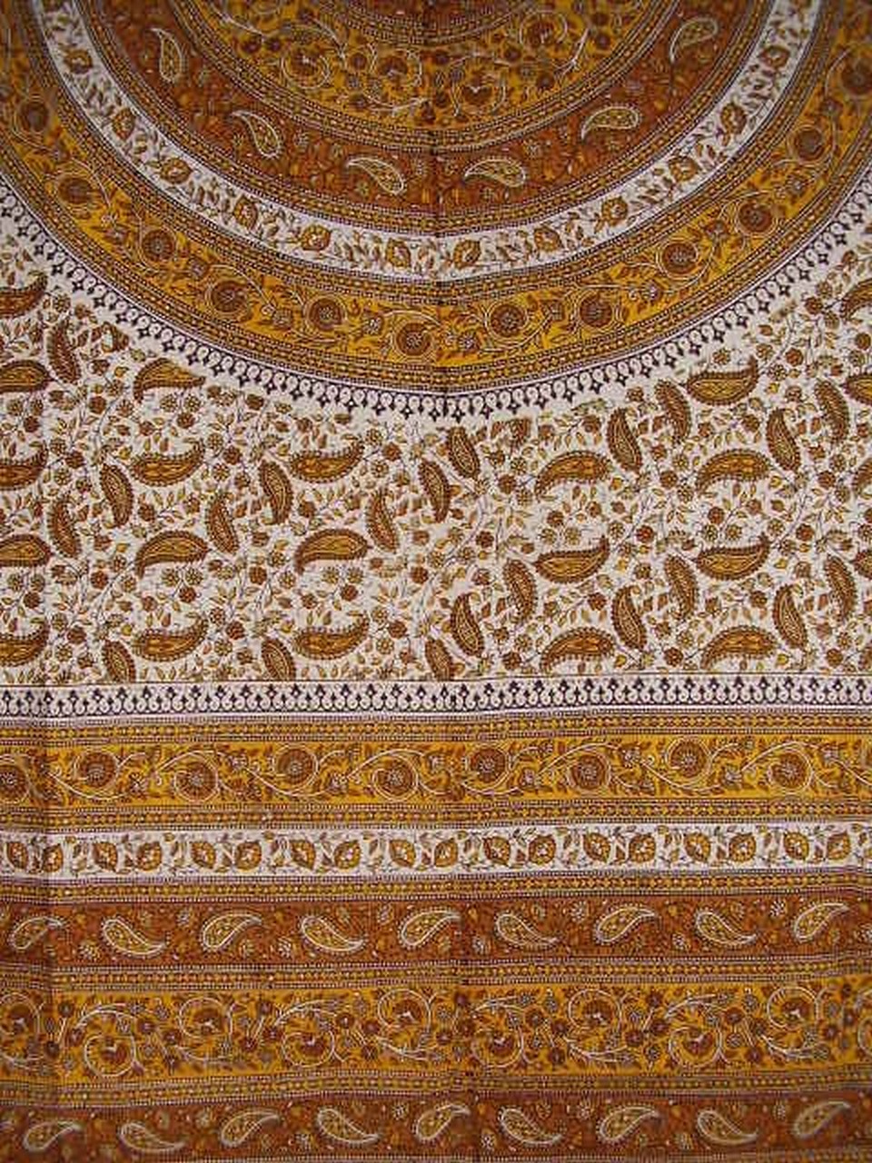 Textiles of India Jaipur Paisley Cotton Spread or Huge Tablecloth-90 x 87 at Sears.com