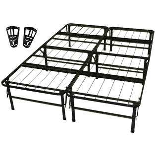 GreenHome123 Full size Metal Platform Bed Frame with Headboard Brackets GreenHome123 Full size Metal Platform Bed Frame with Headboard Brackets