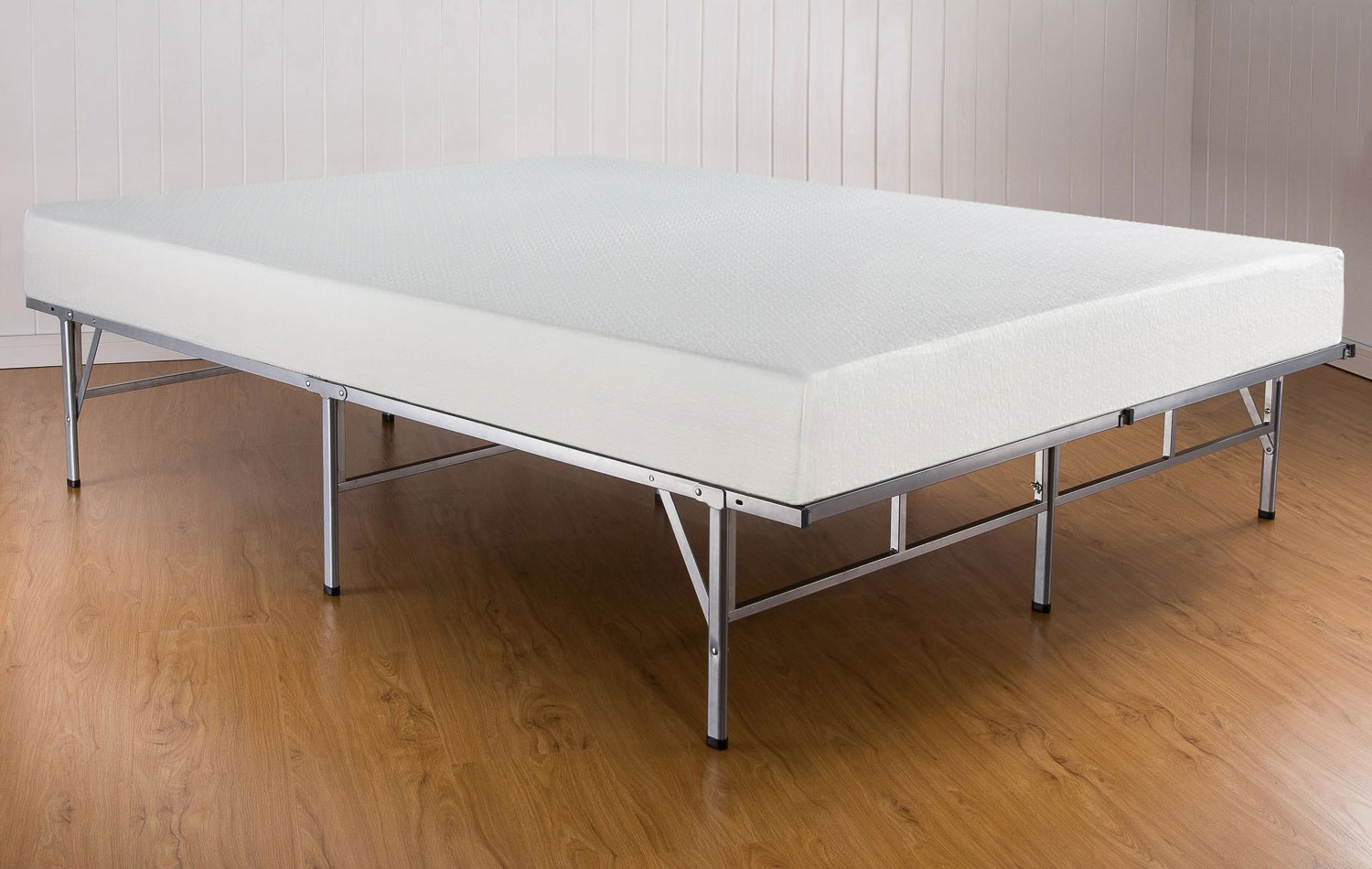 GreenHome123 Metal Platform Bed Frame and 6-inch Memory ...