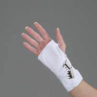 5017-02 Splint Wrist Lace-Up Canvas Cock-Up Small Right 6" White Part# 5017-02 by Deroyal Industries Inc Qty of 1 Unit