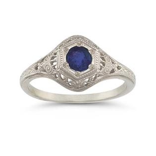 Apples of Gold Enchanted Sapphire Ring in .925 Sterling Silver Apples of Gold Enchanted Sapphire Ring in .925 Sterling Silver