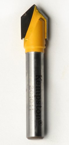 Kempston Corporation Kempston 201011 V Groove Bit, 1/4-Inch Shank, 3/8 Cutting Diameter by 1/2 Cutting Length by 90D at Sears.com