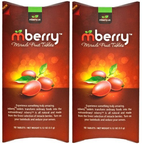 Mberry Miracle Fruit Tablets 2 Packages of 10