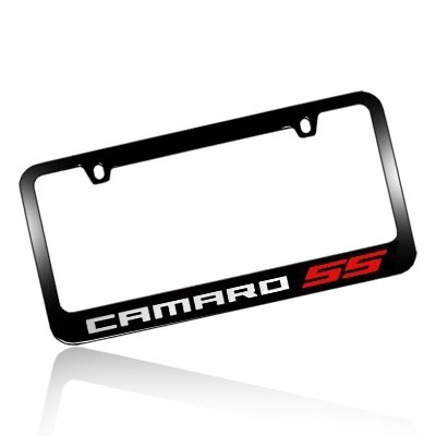 Chevy Camaro SS 2010 Black License Plate Frame