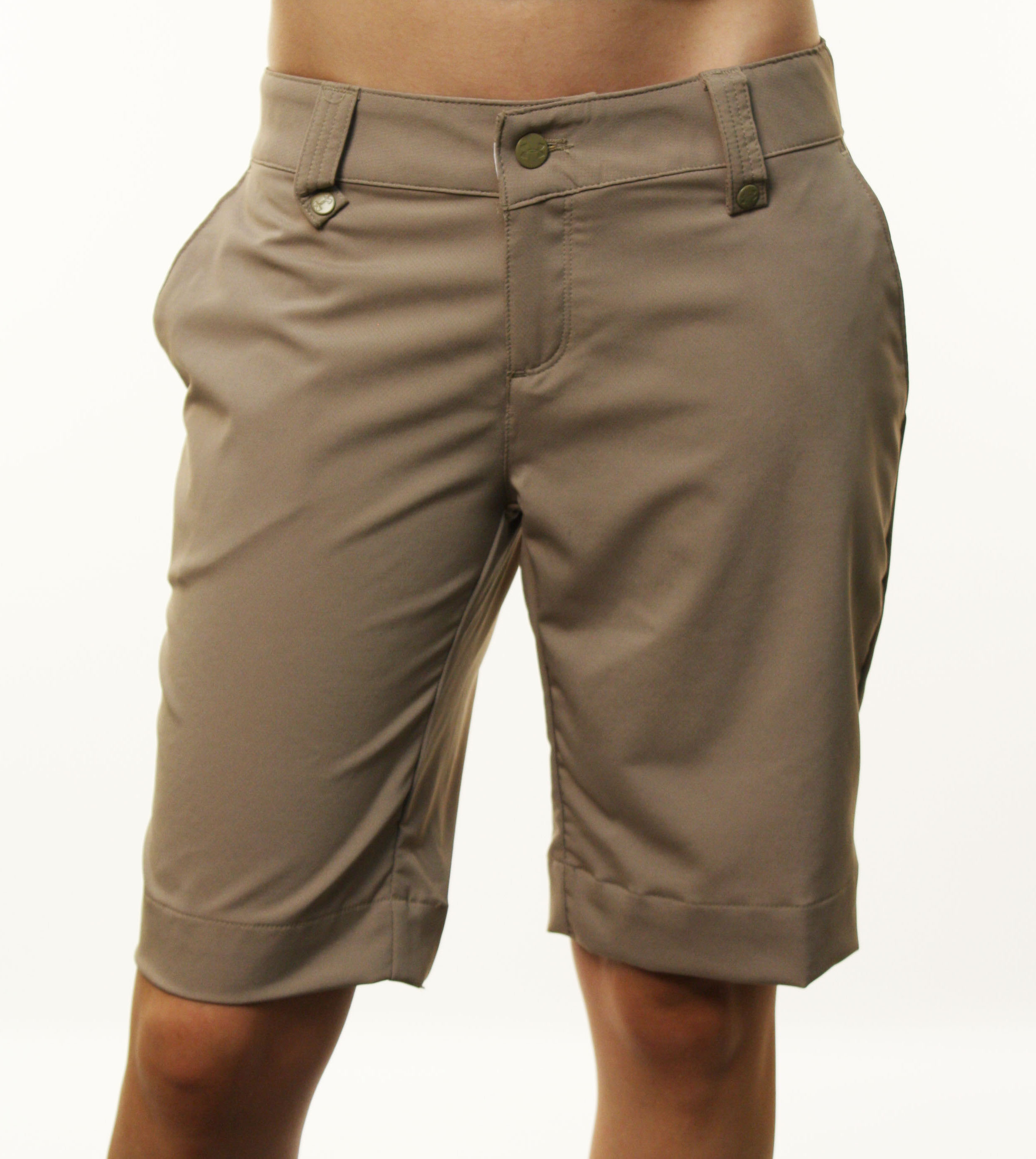 UNDER ARMOUR Women's UA Core Solid Bermuda Golf Shorts Beige 1216636-261 at Sears.com