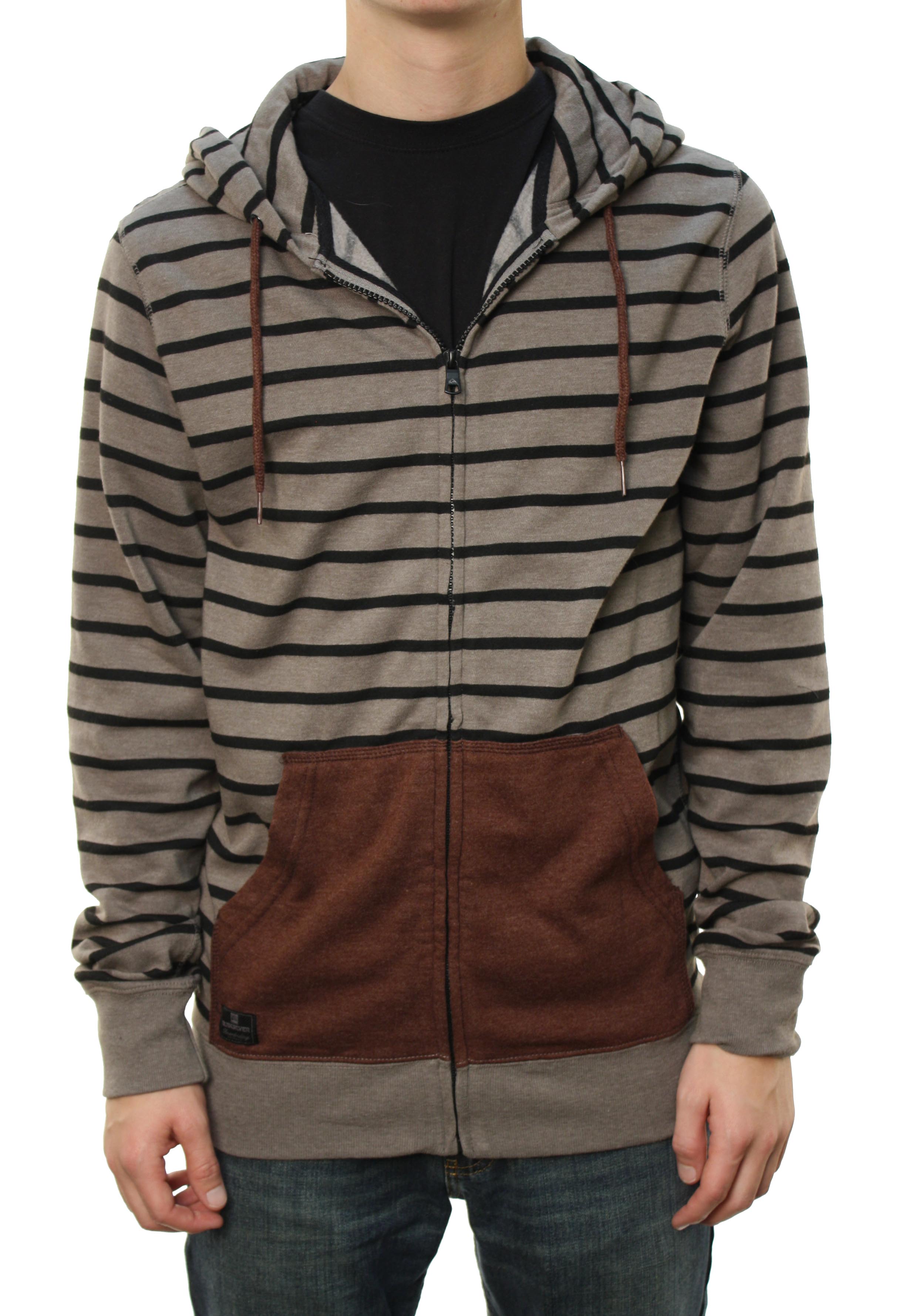 Quiksilver Men's "Good Rev" Hoodie Gray w/Black Stripes at Sears.com