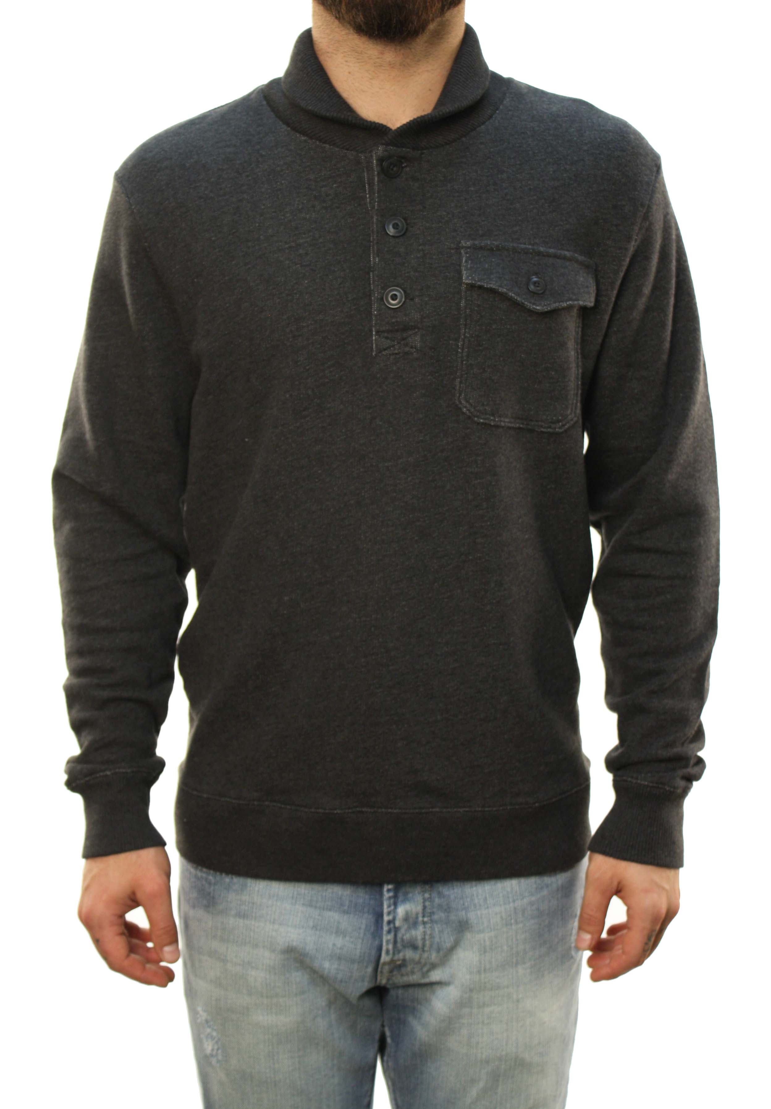 Banana Republic Men's High Neck Henley Pullover Sweater Gray at Sears.com