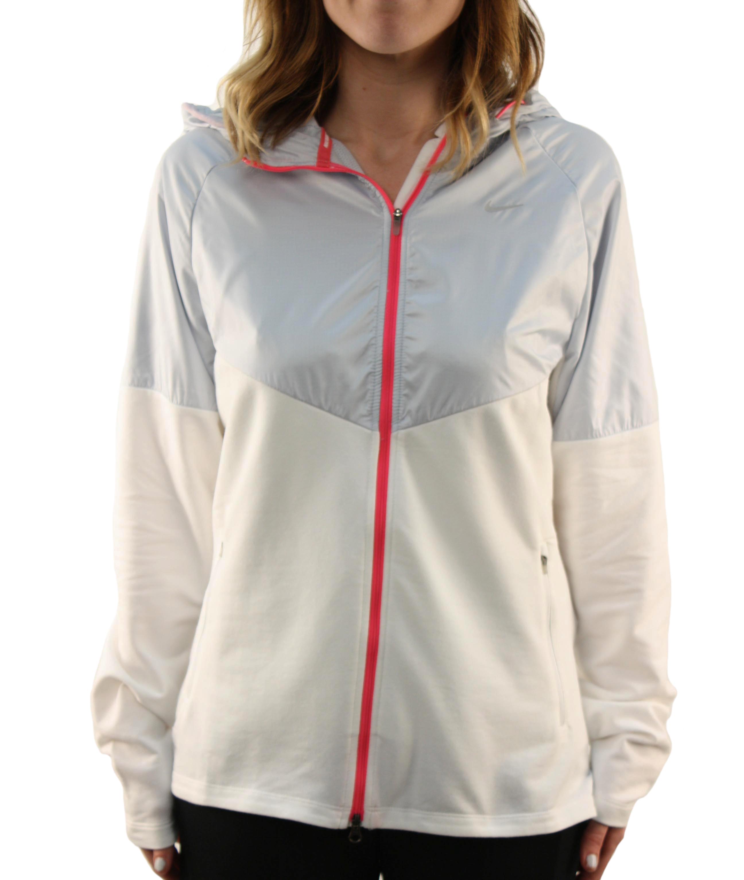 Nike Women's Dri-Fit Full-Zip Running Jacket Gray & White at Sears.com