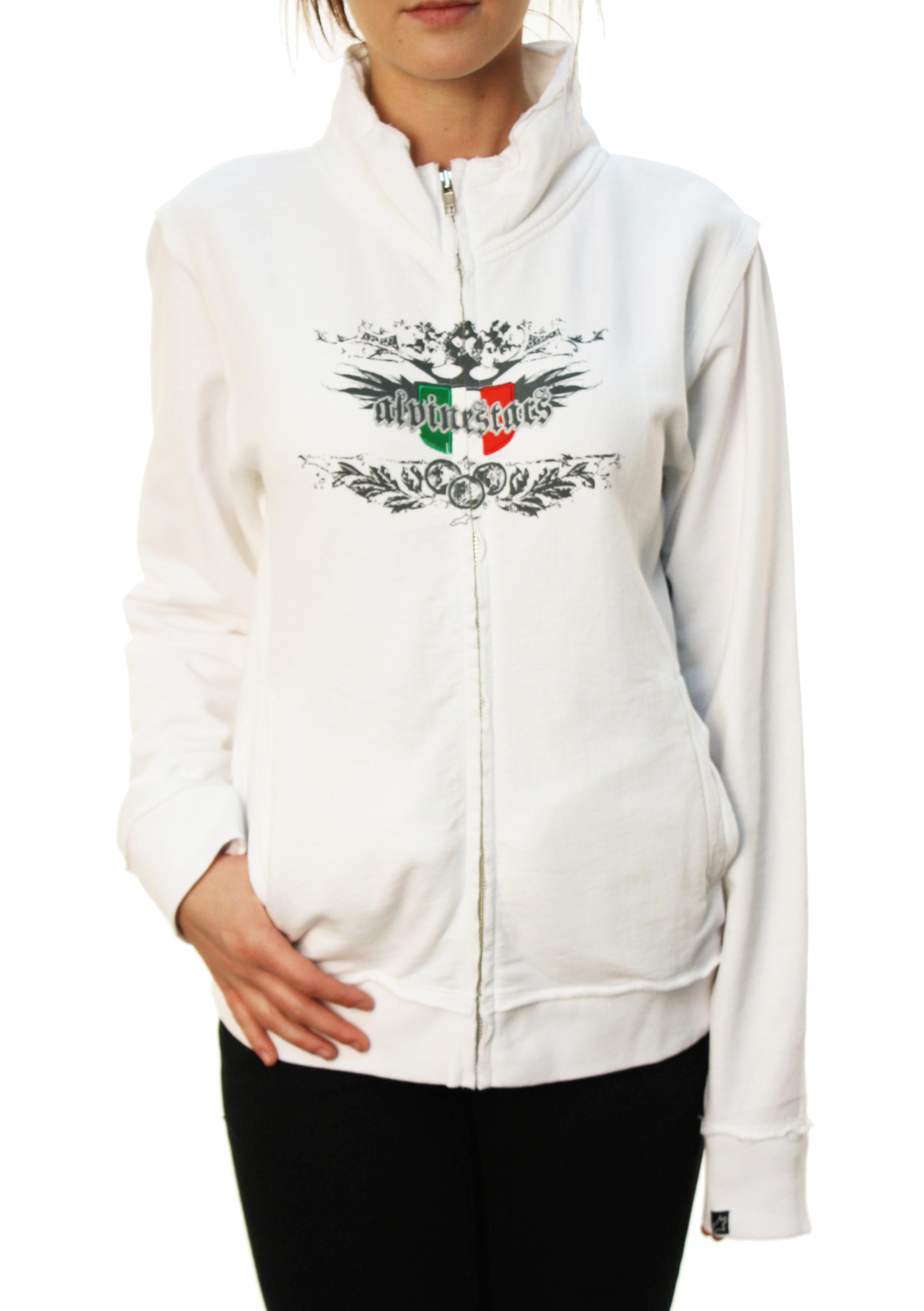 Alpinestars Women's "Italia Zip Jacket" Italian Flag Full-Zip Jacket White at Sears.com