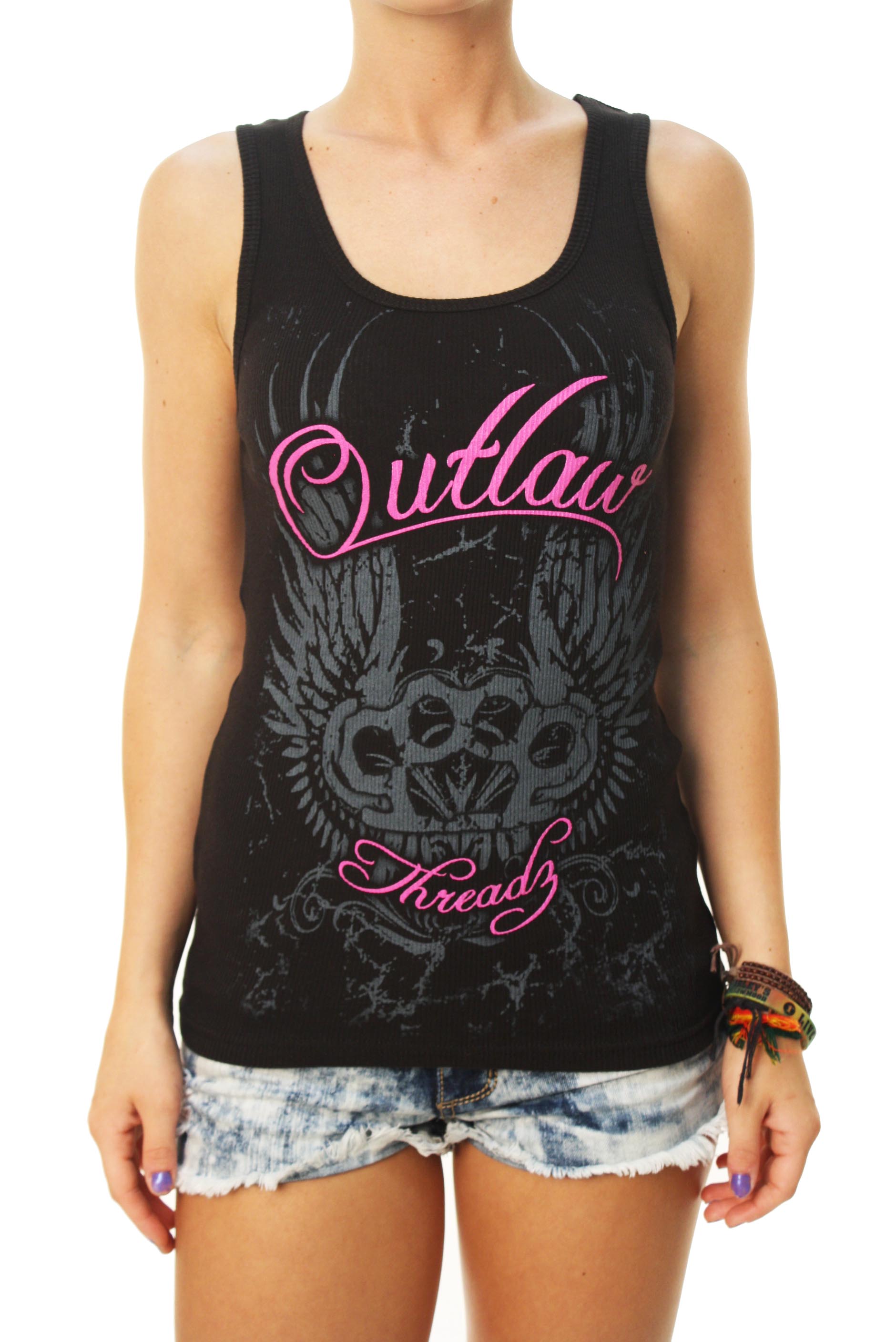 Outlaw Threadz Women's Wing Tank Top Outlaw Threadz Women's Wing Tank Top