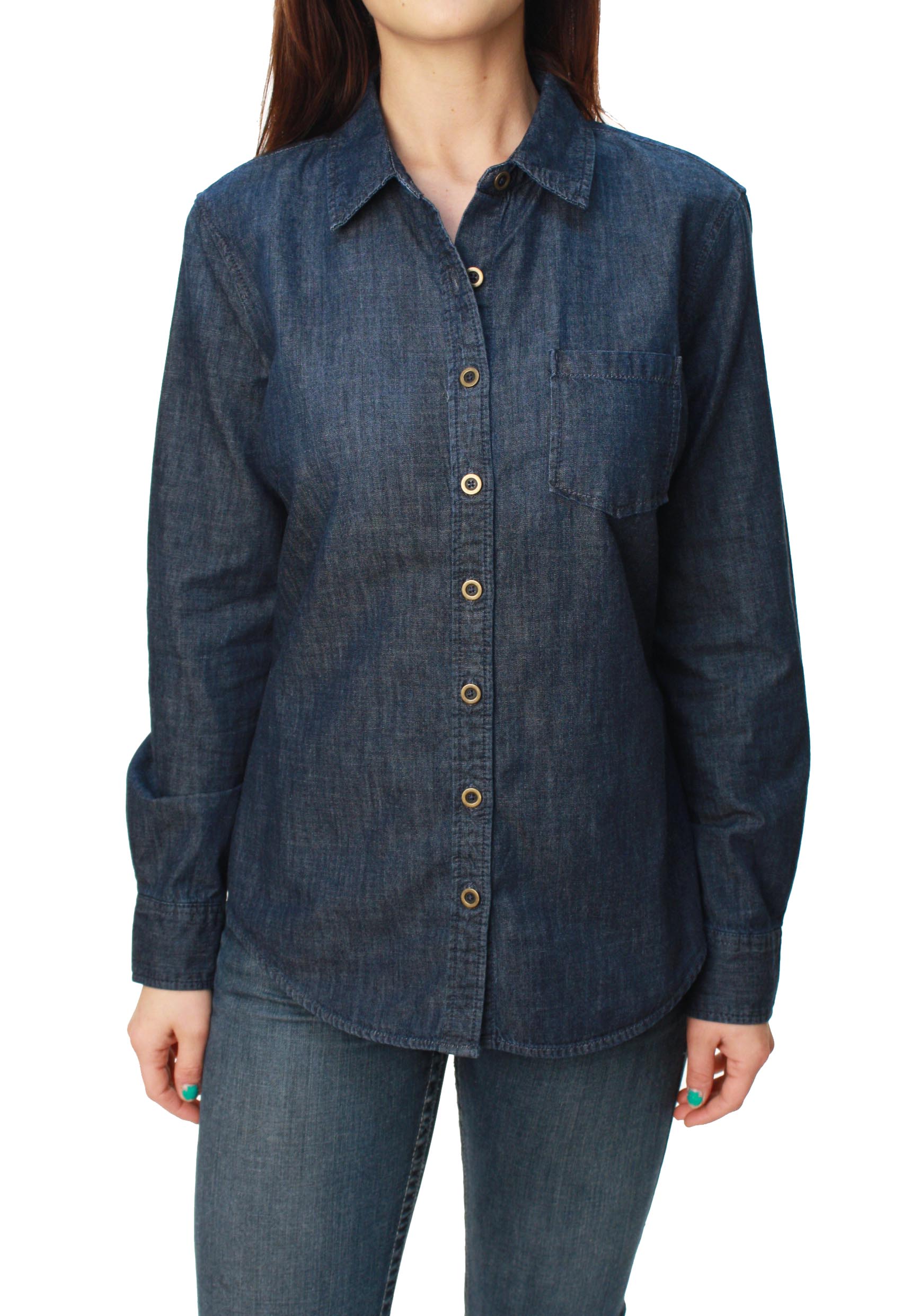 Banana Republic Women's Jean Button Down Shirt Banana Republic Women's Jean Button Down Shirt