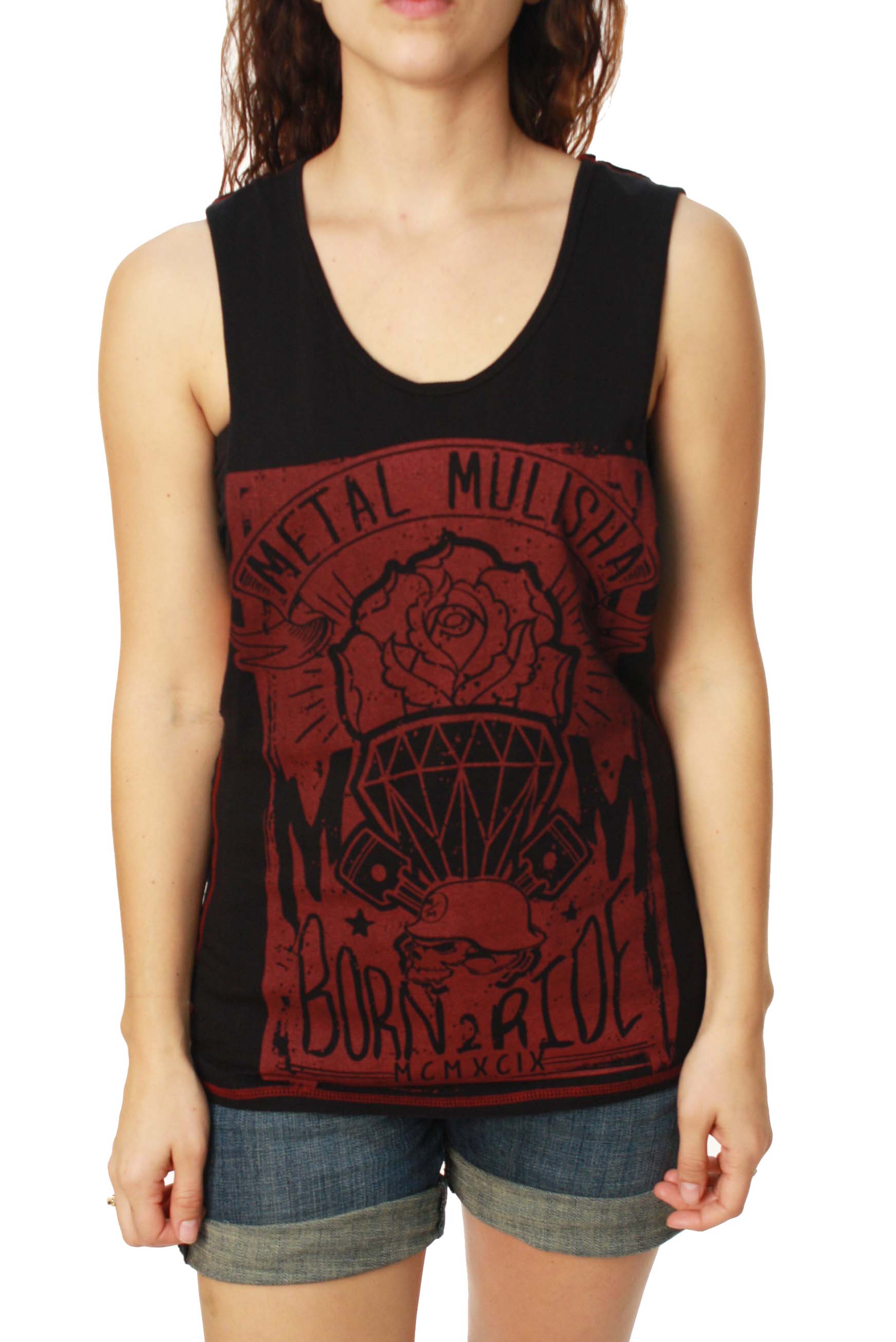 Metal Mulisha Women's Rider Muscle Tank Top Metal Mulisha Women's Rider Muscle Tank Top