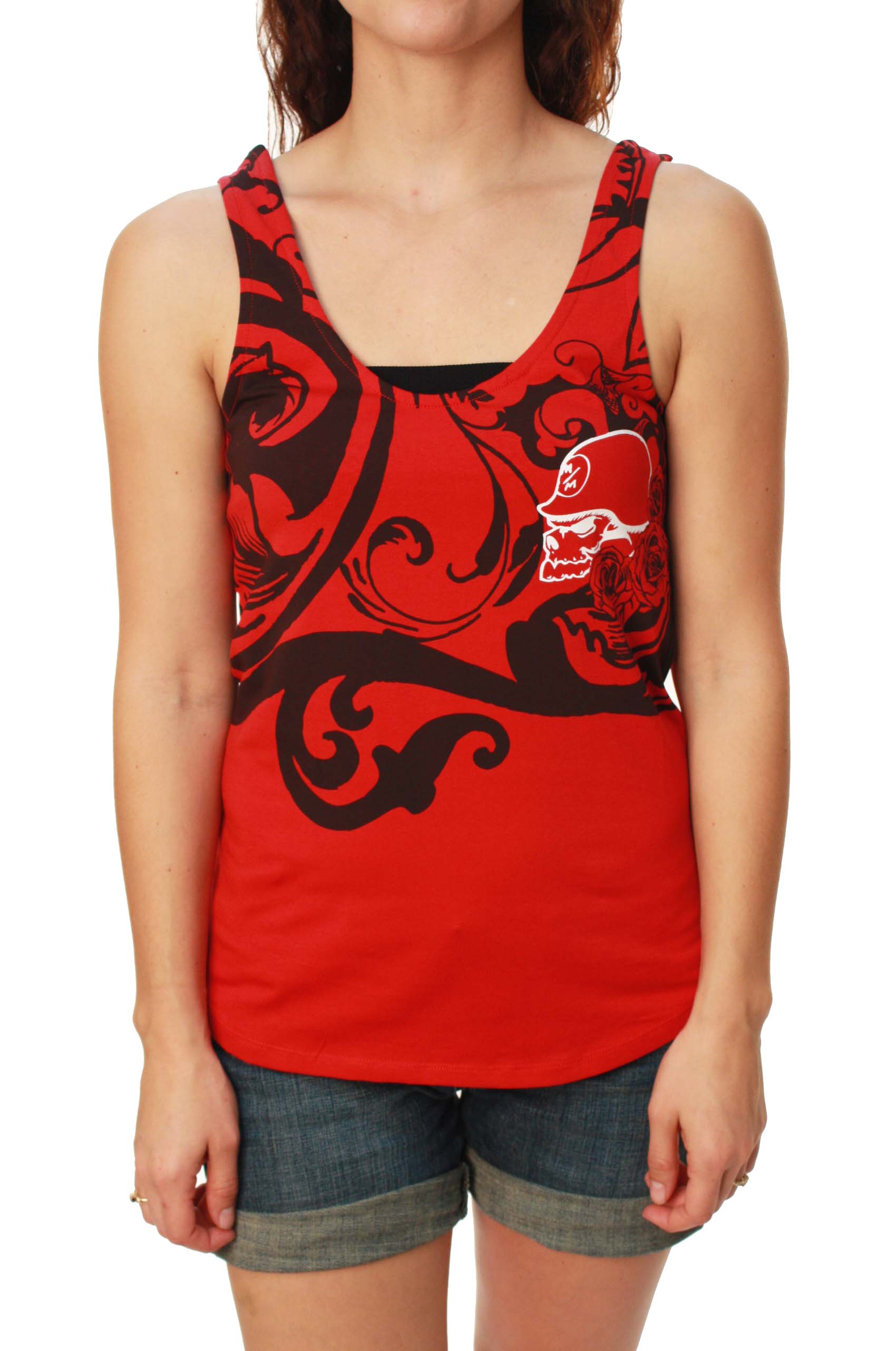 Metal Mulisha Women's Petal Lace Back Tank Top Metal Mulisha Women's Petal Lace Back Tank Top