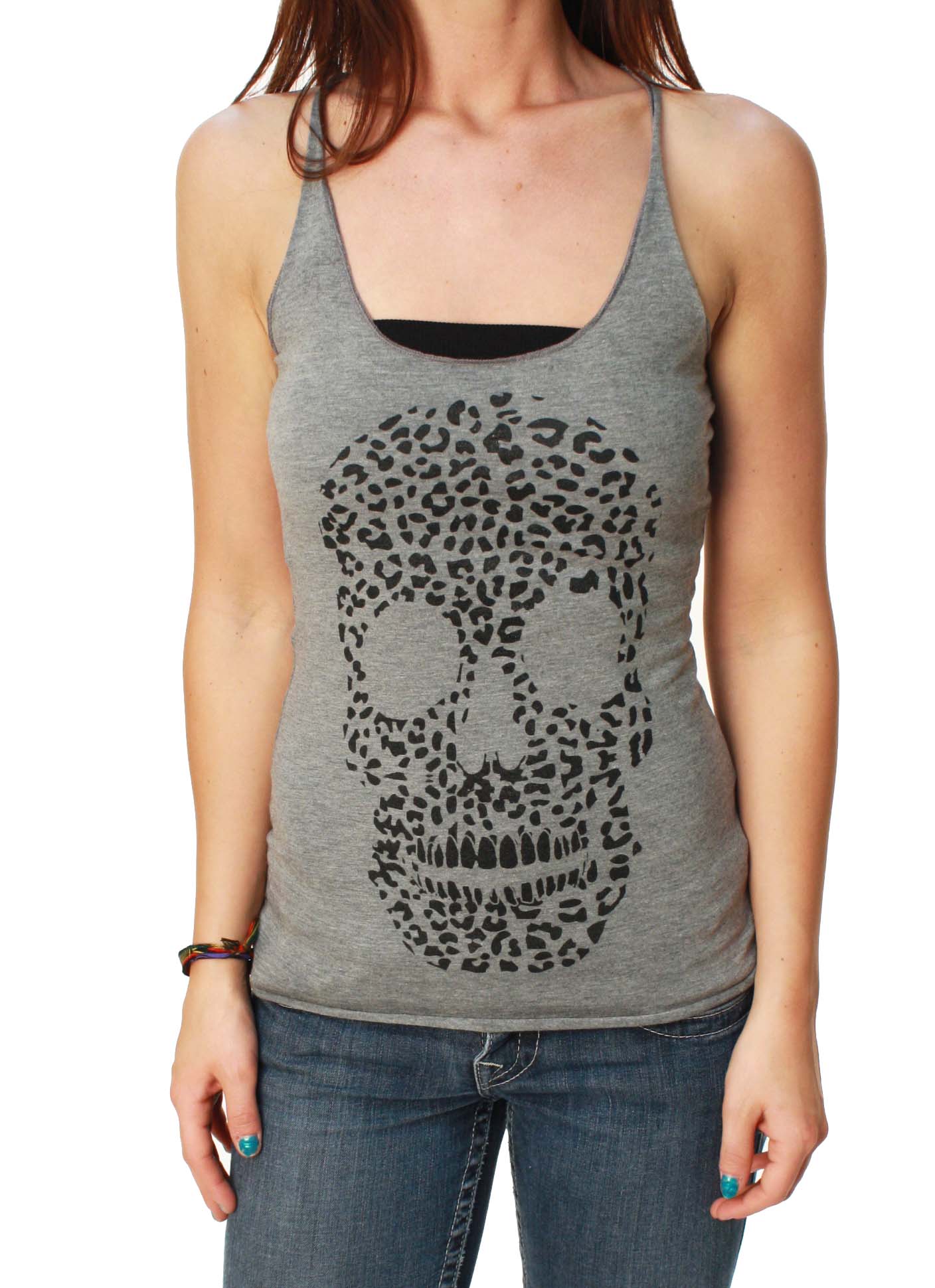 Outlaw Threadz Women's Leopard Skull Tank Top Outlaw Threadz Women's Leopard Skull Tank Top