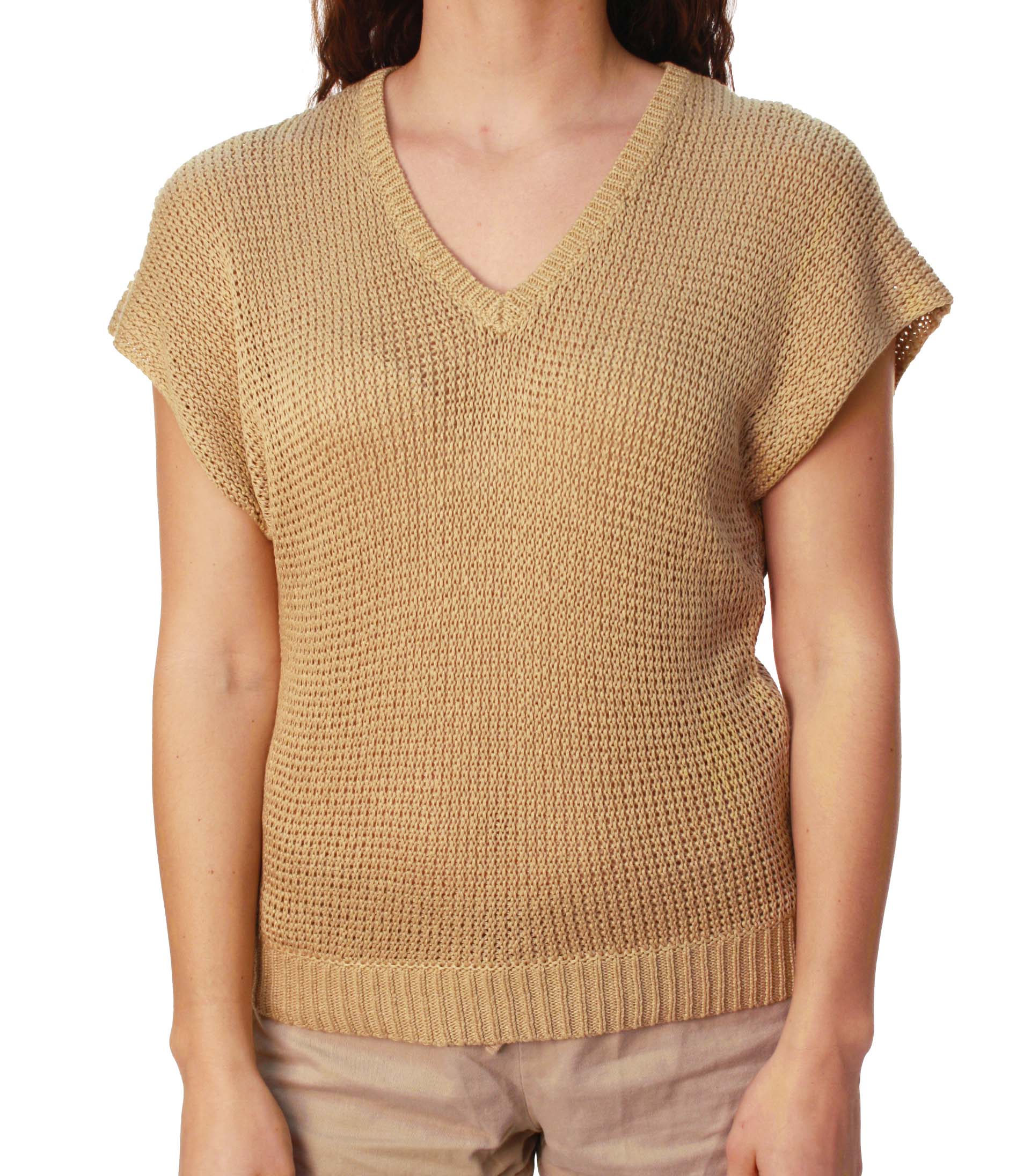 Ralph Lauren Green Label Women's Open Weave Dolman Sleeve V-Neck Sweater Ralph Lauren Green Label Women's Open Weave Dolman Sleeve V-Neck Sweater