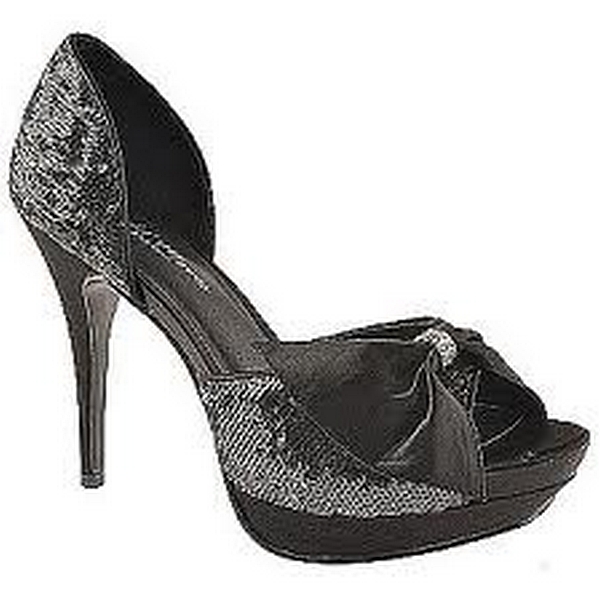 Night Moves Star by Night Moves Black Sequins Satin Bow Womens Shoes at Sears.com