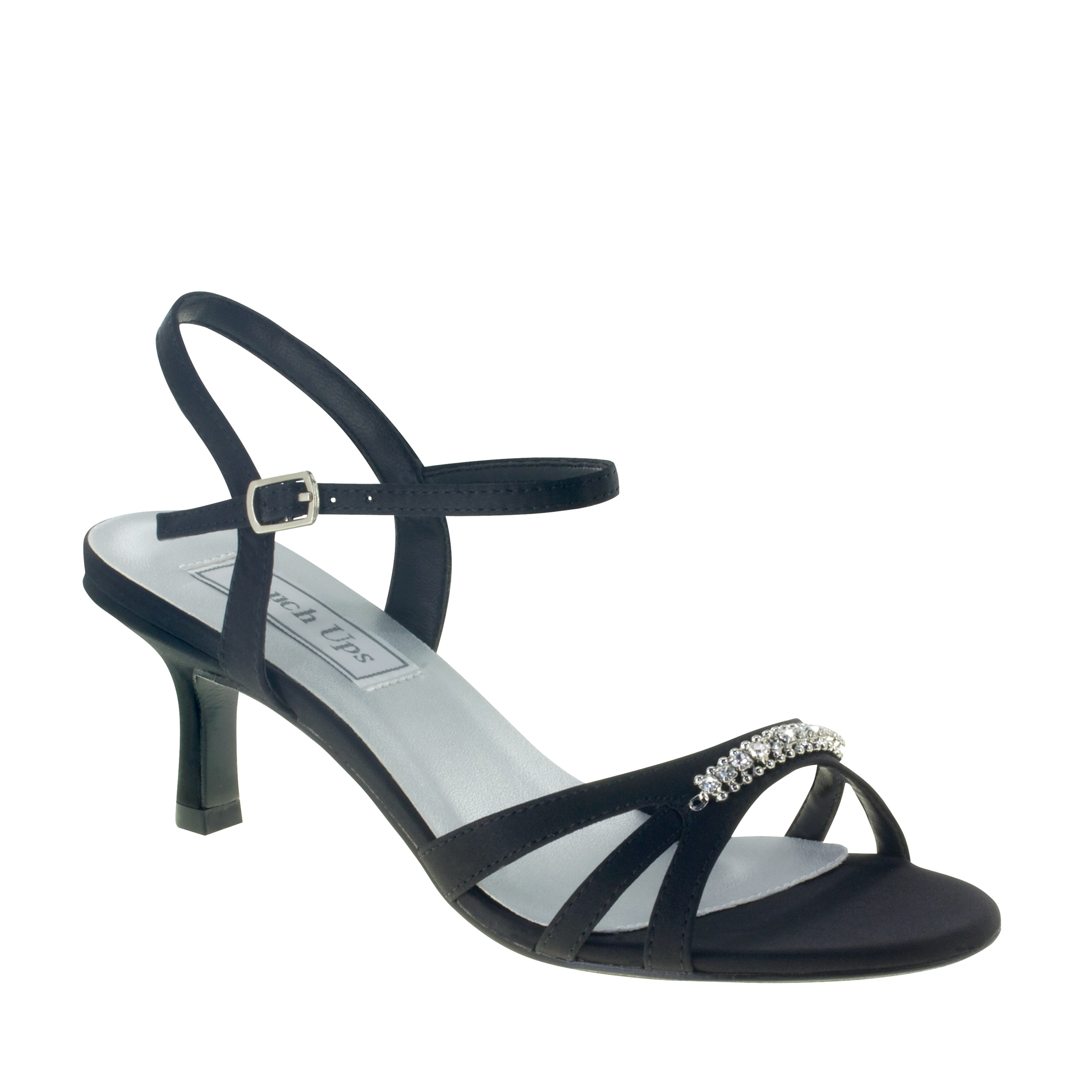 Touch Ups Diane Black Strappy Low Heel Wide Width Womens Bridal Wedding Shoes (D7A2) Touch Ups Diane Black Strappy Low Heel Wide Width Womens Bridal Wedding Shoes (D7A2)
