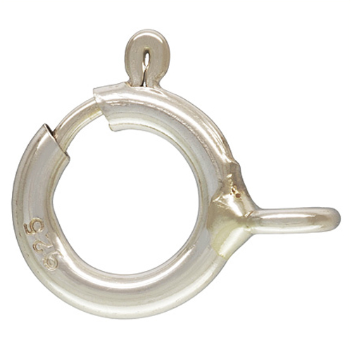 BestJewelrySupply Real USA Sterling Silver Spring Ring Clasps with Closed Ring 5.5 mm 1 Piece new at Sears.com