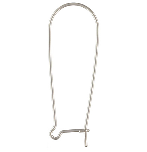 BestJewelrySupply 100pc High End Large Sterling Silver 925 .76 mm Kidney Earring Ear Wire Findings at Sears.com