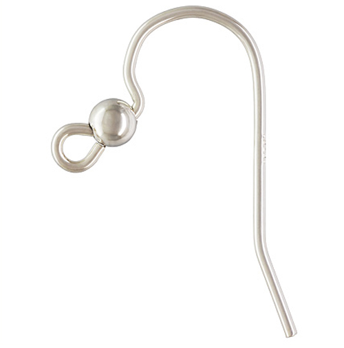 BestJewelrySupply 6 Pieces Sterling Silver 925 Hanging 3mm Bead EarWire Ear Wire Earring Earrings at Sears.com