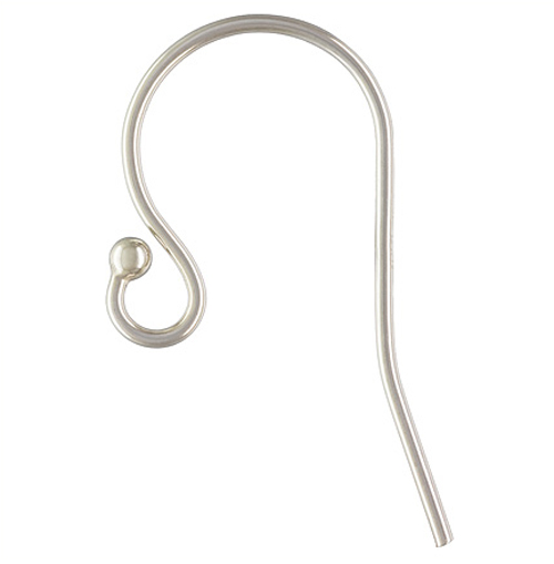BestJewelrySupply Real Sterling Silver 925 Shepherds Hooks Ball Earring Ear Wires Findings 6 Piece at Sears.com
