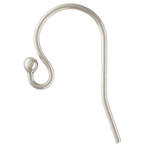 BestJewelrySupply Heavy Sterling Silver 925 Shepherds Hooks Ball Earring Ear Wires Findings 2 pcs at Sears.com
