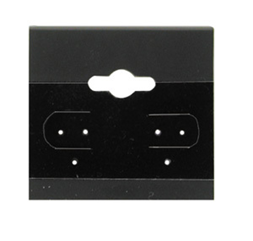 Best Jewelry Supply 100Pc Black Plain Hanging 1.5" x 1.5" Earring Card With Lip Jewelry Display Hang at Sears.com