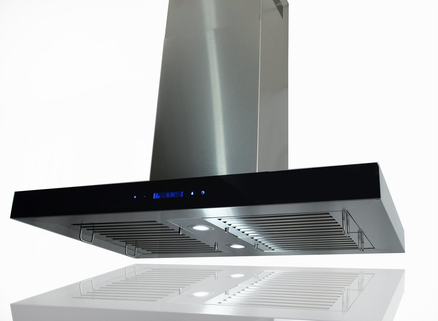 AKDY New 36" European Style Island Mount Stainless Steel Range Hood Vent Touch Control AK-GL-9003-36 at Sears.com