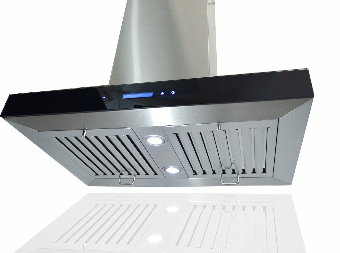 AKDY New 30" European Style Island Mount Stainless Steel Range Hood Vent Touch Control AK-GL-9003-30 at Sears.com