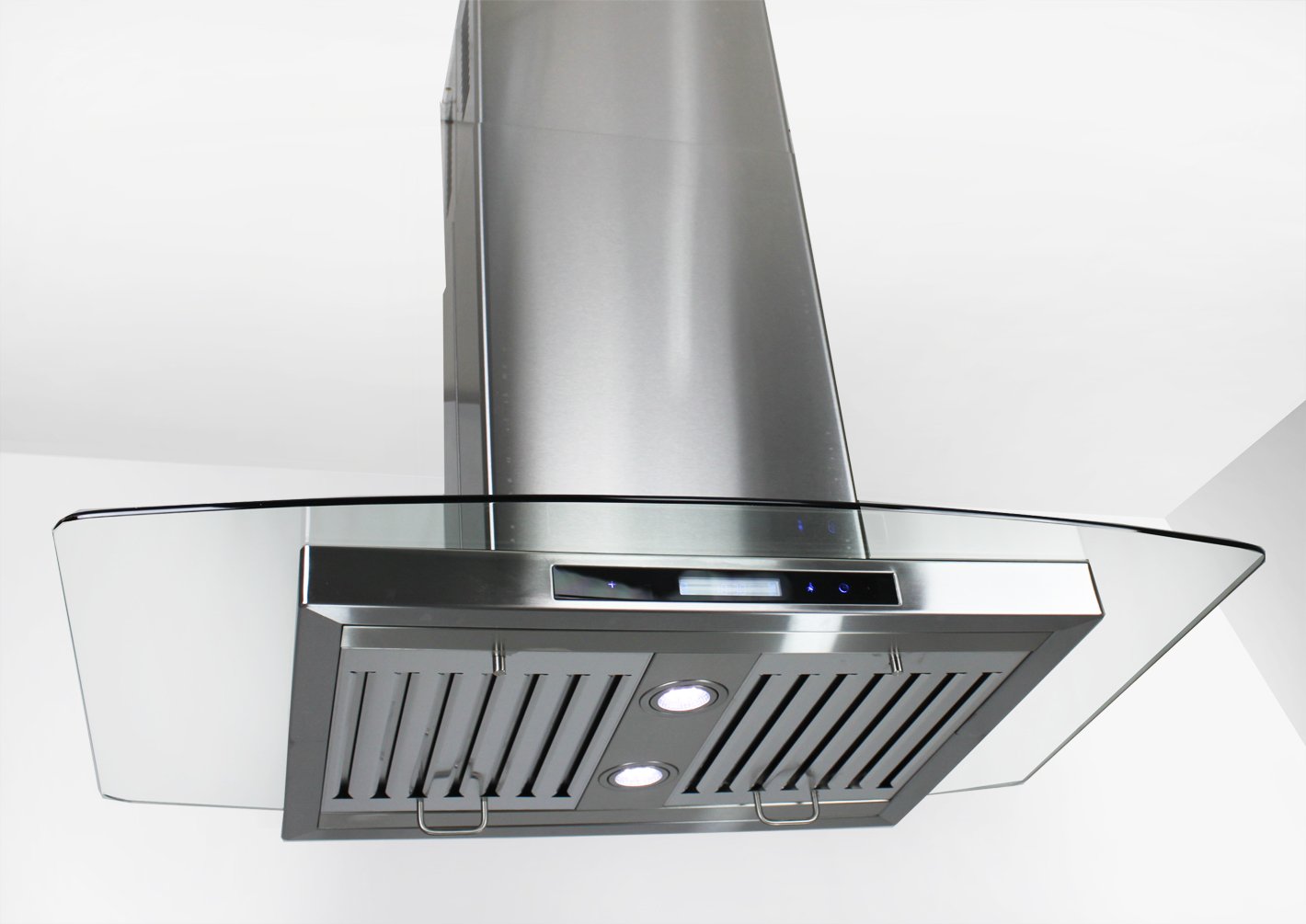 AKDY 30" Kitchen Island Mount Stainless Steel Range Hood Vent w/Baffle Filters AK-GL9004-30 at Sears.com
