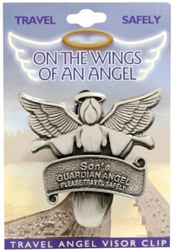 DM Merchandising SON Travel Guardian Angel Vehicle Visor Clip 2.5 in. x 2.5 in. Birthday Gift at Sears.com