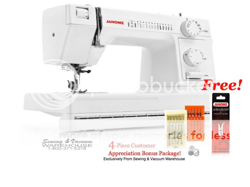 Janome HD1000 Mechanical Sewing Machine w/FREE! 4-Piece Customer Appreciation Bonus Package at Sears.com