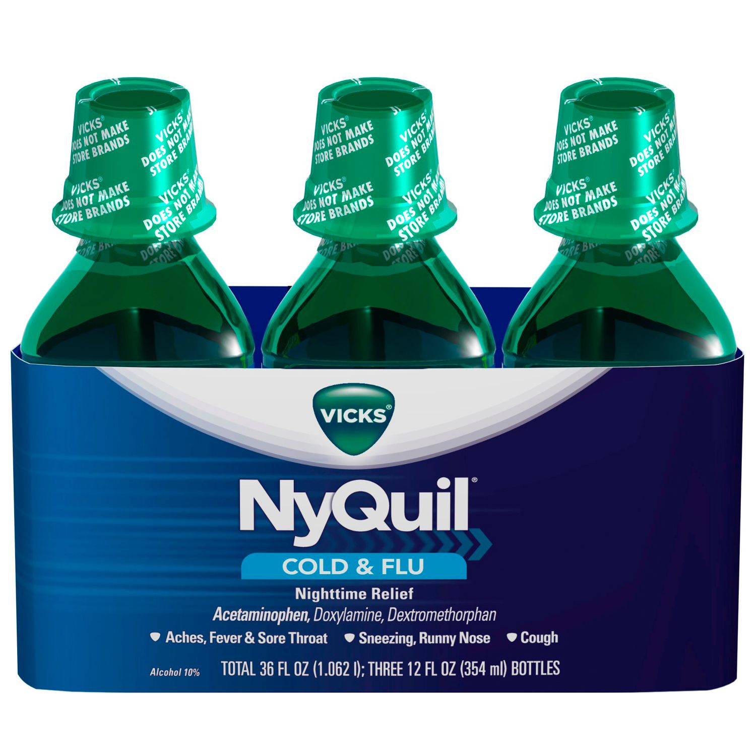 UPC 323900018662 product image for NyQuil Cold&Flu Relief Liquid - Original - 3/12 oz. | upcitemdb.com