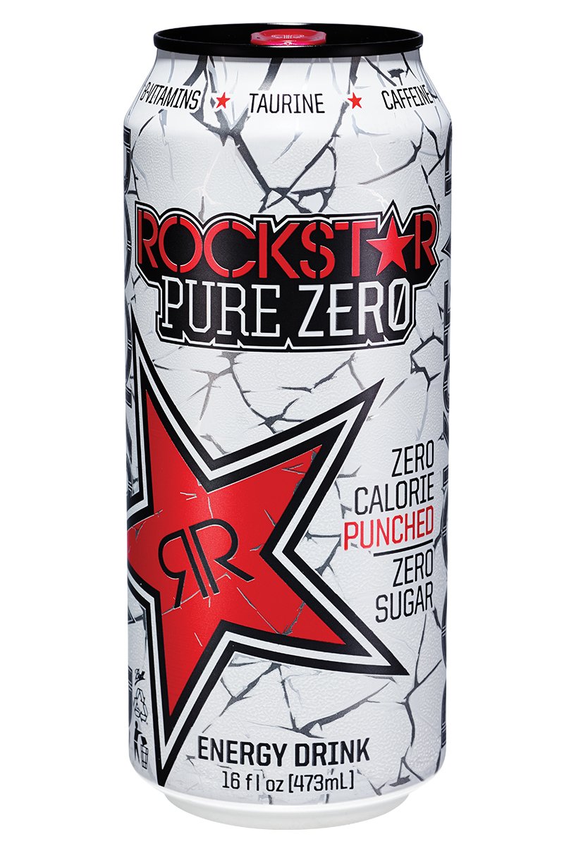 UPC 818094003094 product image for Rockstar Energy Drink Pure Zero Energy Drink, Punched, 16 fl oz (Pack of 24) | upcitemdb.com